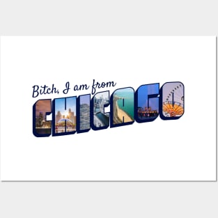 Bitch, I AM FROM CHICAGO Posters and Art